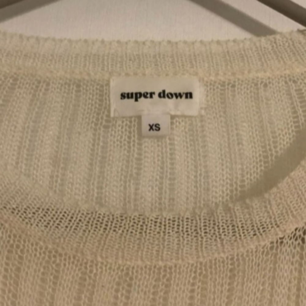Superdown Ribbed Texture Lightweight Sweater XS - Picture 4 of 4